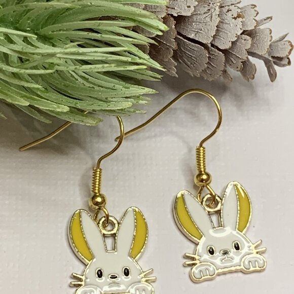Bunny Earring, Easter Bunny, Easter Basket Gift, Gift, Easter Earring, Rabbit - Picture 3 of 5